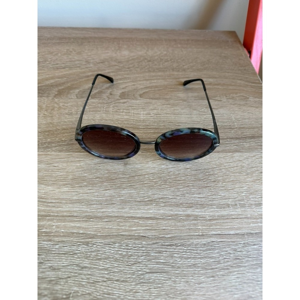 Ophelia Roe Round Marble Sunglasses 40494FGX029 FMR 100% UV Protection - Picture 3 of 6